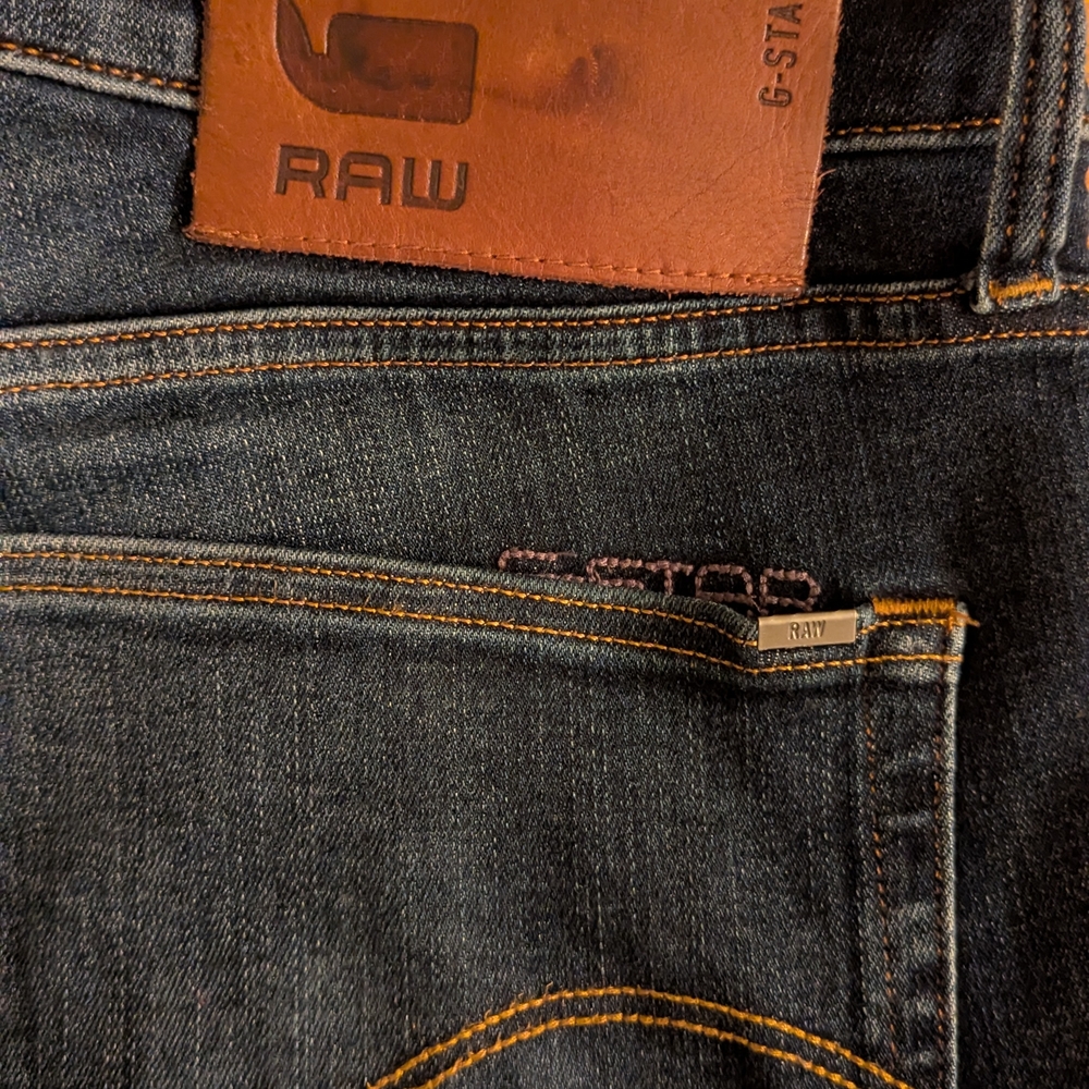 G-Star Men's Dark Blue Jeans